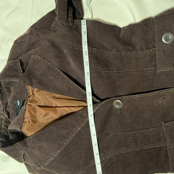 H&M Brown Corduroy Blazer Jacket Sz 6 - Picture 3 of 6